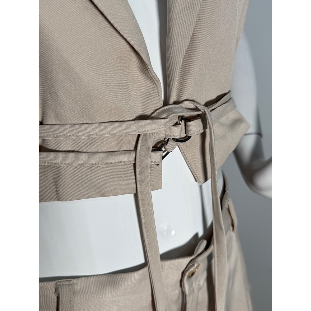 Micas Beige Two Piece Set‎ Crop Vest & Wide Leg Pants size L - Picture 9 of 12